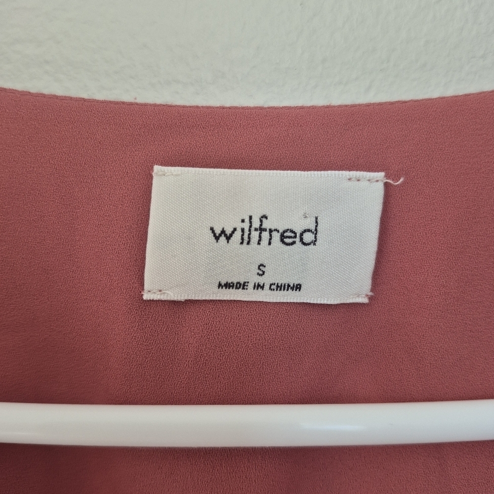 Wilfred Aritzia Womens Boho Cottagecore Wistful Red Floral Mini Dress Size Small - Picture 10 of 11